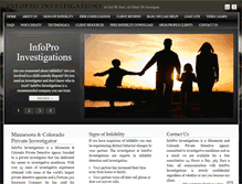 Tablet Screenshot of infoproinvestigations.com